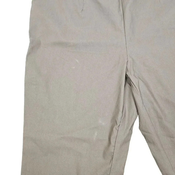 Violets & Roses Tinsley Slim Straight Tan Knit Pull-On Elastic‎ Pants Size 16w - Picture 3 of 9